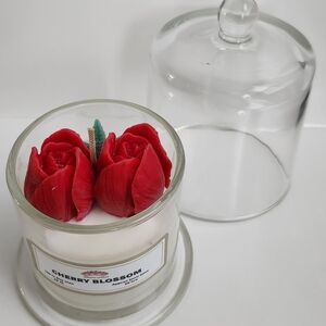 Cherry Blossom Red Candle Ornament